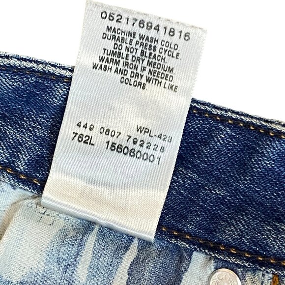 Levi's Mid Rise Straight 552 Blue Jeans Sz 2M  31x32" #99S - Picture 10 of 10
